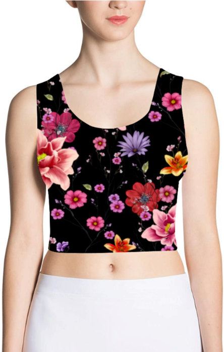 Zoad`s Female Full Printed Crop Tank